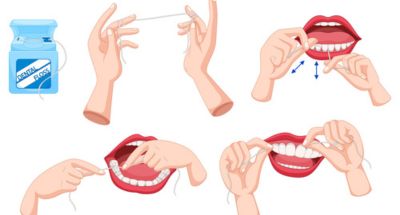 Flossing for dental care