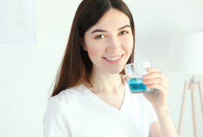 Use an alcohol free mouthwash after dental crowns